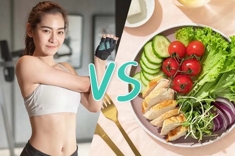 exercise vs diet