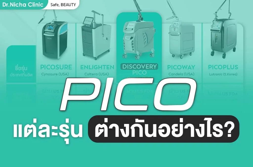 เจาะลึก 5 เครื่องยอดนิยม Pico Laser เหมาะกับใคร?