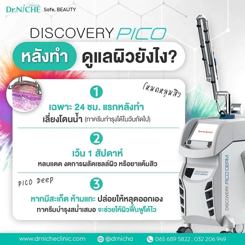 วิธีดูแลหลังยิง Discovery PICO
